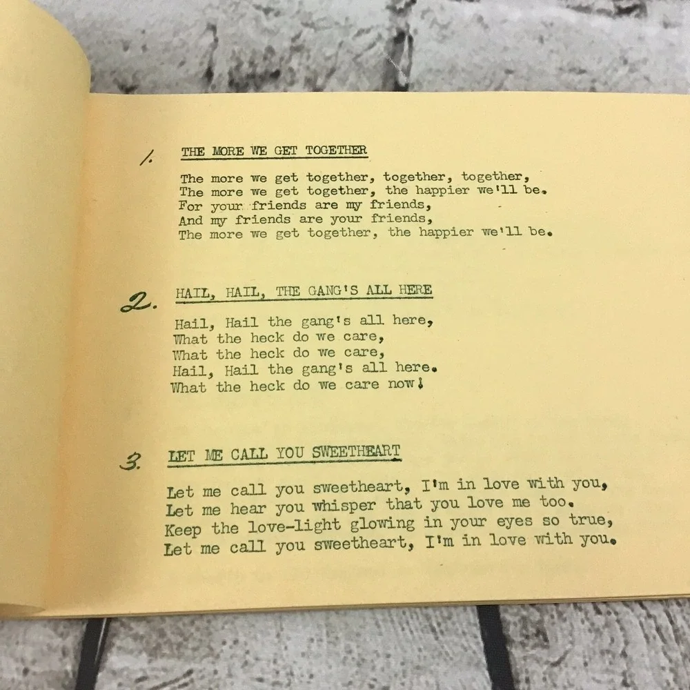 Vintage 60's Meier & Frank Co-Workers Song Book Paperback Staple Bound Booklet